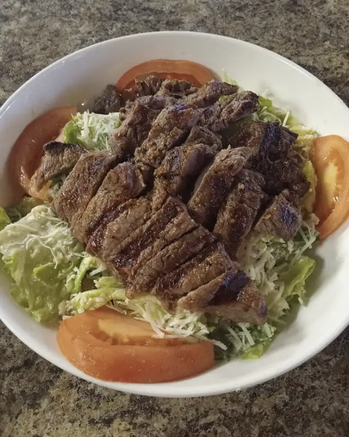 The Porterhouse Steakhouse - steak with salad - Decatur, IL