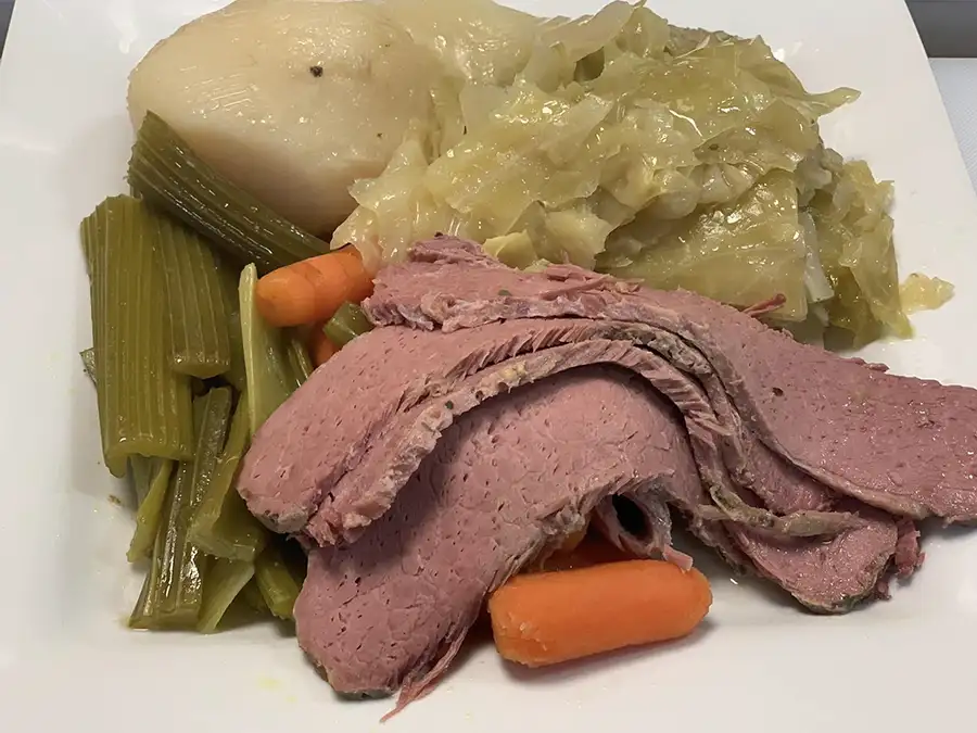 The Porterhouse Steakhouse - corned beef and cabbage - Decatur, IL